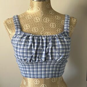 EUC Hollister Plaid Tank Top